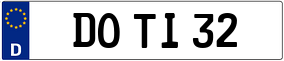 Truck License Plate